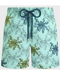 Vilebrequin - Embroidered Swim Shorts Octopus - Lyst