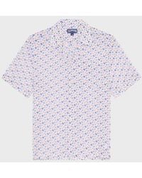 Vilebrequin - Cotton Bowling Shirt Micro Ronde Des Tortues - Shirt - Charli - White - Size S - Lyst