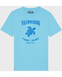 Vilebrequin - Cotton T-Shirt Contrasted Placed Gomy Logo - Lyst