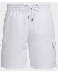 Vilebrequin - Linen Bermuda Shorts Cargo Pockets - Lyst