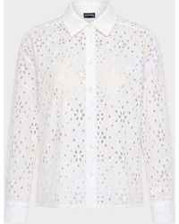 Vilebrequin - Floral Broderie Anglaise Cotton Shirt - Shirt - Frankie - White - Size Xs - Lyst