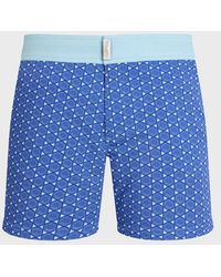 Vilebrequin - Stretch Short Flat Belt Swim Shorts Graphic Urchin - Lyst