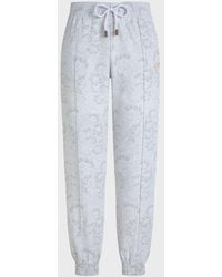 Vilebrequin - Viscose Pants Trompe-L'Ail Guipure Print - Lyst