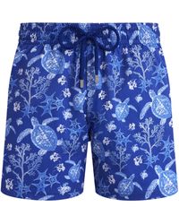 Vilebrequin - Kurze X-ray Turtles Stretch-badeshorts Für Herren - Lyst