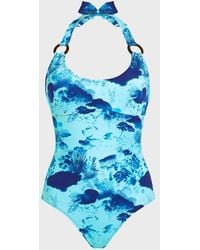 Vilebrequin - Halter One-Piece Swimsuit Coral Reef - Lyst
