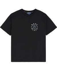 Vilebrequin - X Bape® Black T-shirt Mit Logo-print Für Herren - Lyst