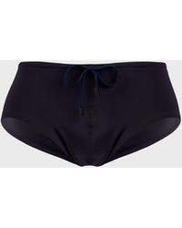 Vilebrequin - Figurbetonte Einfarbige Badehose Für Herren - Bademode - Nuage - Schwarz - Größe S - Lyst