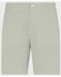 Vilebrequin - Stretch Cotton Bermuda Shorts Seersuckers Stripes - Lyst