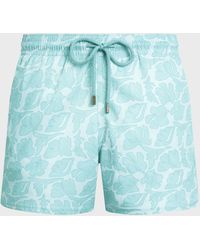 Vilebrequin - Stretch Short Swim Shorts Seashells - Swimwear - Monrise - White - Size 4xl - Lyst