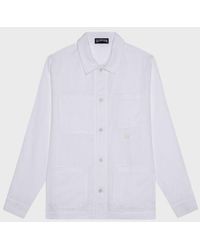 Vilebrequin - Linen Solid Overshirt - Jacket - Corentin - White - Size S - Lyst