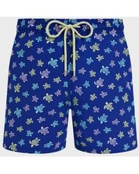 Vilebrequin - Swim Shorts Embroidered Ronde Des Tortues - Limited Edition - Mdb - Mistral - Blue - Size Xxl - Lyst