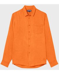 Vilebrequin - Chemise En Lin Homme Unie - Lyst