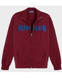 Vilebrequin - Full Zip Sweatshirt Embroidered Velvet Logo - Lyst