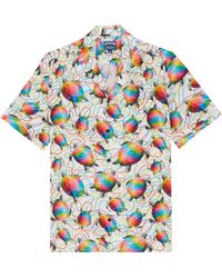 Vilebrequin - Linen Bowling Shirt Tortugas - Lyst