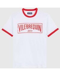 Vilebrequin - Cotton Light Jersey T-Shirt Bicolor Logo - Lyst