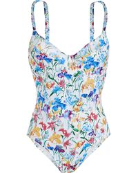 Vilebrequin - Halter One-piece Swimsuit Happy Flowers - Lyst