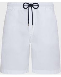 Vilebrequin - Jogging Gabardine Stretch Bermuda Shorts - Ber - Levant - White - Size 30 - Lyst