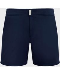 Vilebrequin - Kurze Und Figurbetonte Einfarbige Stretch-badehose Für Herren - Lyst
