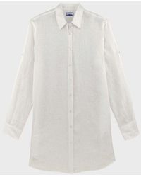 Vilebrequin - Shirt Dress Solid - Shirt Dress - Fragance - White - Size Xs - Lyst