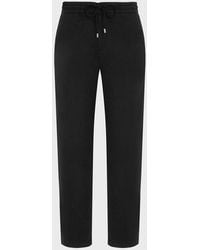Vilebrequin - Elastic Waist Cotton Satin Pants Solid - Lyst