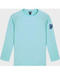 Vilebrequin - Uv Protection Long Sleeves Rashguard Turtle - Rashguard - Regulary - Blue - Size Xs - Lyst