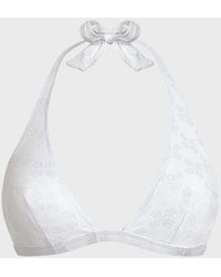 Vilebrequin - Halter Bikini Top Turtle Monogram Jacquard - Lyst