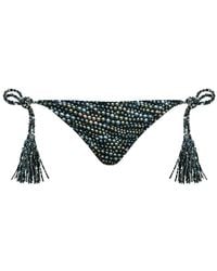 Vilebrequin - Slip Bikini Donna Con Laccetti Laterali E Nappine Pearl - Lyst