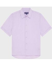 Vilebrequin - Mineral Dye Linen Bowling Shirt - Lyst