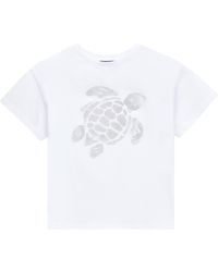 Vilebrequin - Ikat T-shirt Aus Baumwolle Mit Schildkröten-print Für Mädchen - Lyst