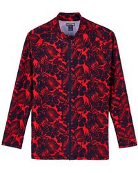 Vilebrequin - Rash Guard Uomo A Maniche Lunghe Con Zip Flowers - Lyst