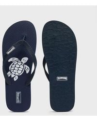 Vilebrequin - Beach Flip Flops Turtle - Shoes - Copp - Blue - Size 40/41 - Lyst
