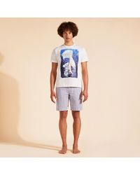 Vilebrequin - Cotton T-shirt Sailing Boat From The Sky - Lyst