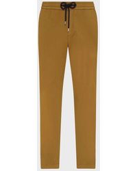 Vilebrequin - Satin Cotton Elastic Waist Pants Solid - Lyst