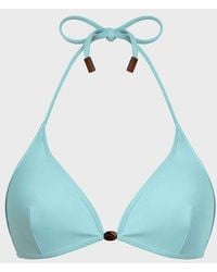 Vilebrequin - Halter Bikini Top Pearl Detail Solid - Lyst