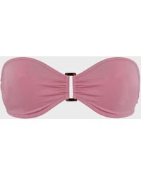 Vilebrequin - Bandeau Bikini Top Solid - Swimwear - Lune - Pink - Size S - Lyst