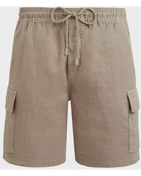 Vilebrequin - Linen Bermuda Shorts Cargo Pockets - Lyst