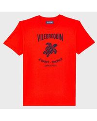 Vilebrequin - Cotton T-Shirt Embossed Logo - Lyst