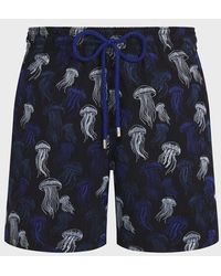 Vilebrequin - Embroidered Swim Shorts Jellyfish Dance - Lyst