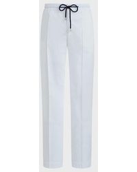 Vilebrequin - Cotton And Elastic Waist Pants Solid - Lyst