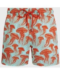 Vilebrequin - Stretch Short Swim Shorts Jellyfish Dance - Lyst