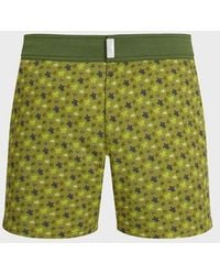 Vilebrequin - Stretch Short Flat Belt Swim Shorts Micro Ronde Des Tortues - Lyst