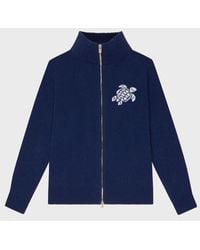 Vilebrequin - Wool And Cashmere Full Zip Sweater Turtle - Lyst