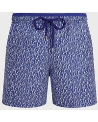 Vilebrequin - Bicolor Swim Shorts Graphic Shells - Lyst