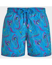 Vilebrequin - Pantaloncini Mare Uomo Ricamati Camo Flowers - Lyst