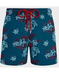 Vilebrequin - Swim Shorts Embroidered Flowers Power - Lyst