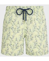 Vilebrequin - Embroidered Swim Shorts X-Ray Seaweed - Lyst
