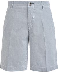 Vilebrequin - Cotton Bermuda Shorts Seersucker - Lyst