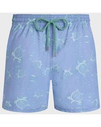 Vilebrequin - Ultra-Light And Packable Swim Shorts Bubbles Turtles 3D - Lyst