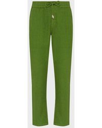 Vilebrequin - Linen Pants Regular Fit Solid - Lyst