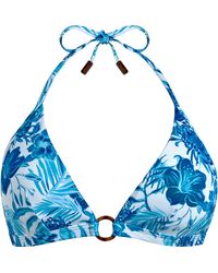 Vilebrequin - Halter Bikini Top Tahiti Flowers - Lyst
